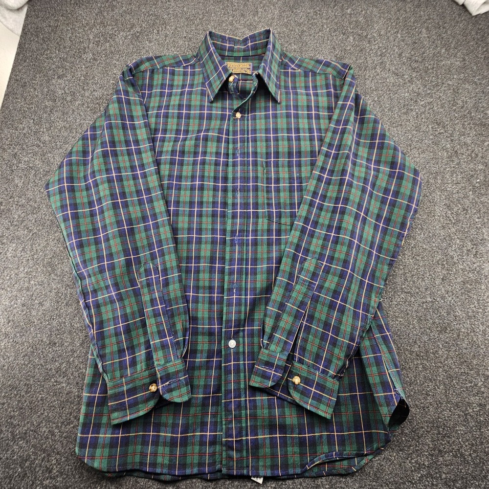VTG Pendleton Shirt Mens Large Plaid Sir Pendleton Virgin Wool Western USA Made